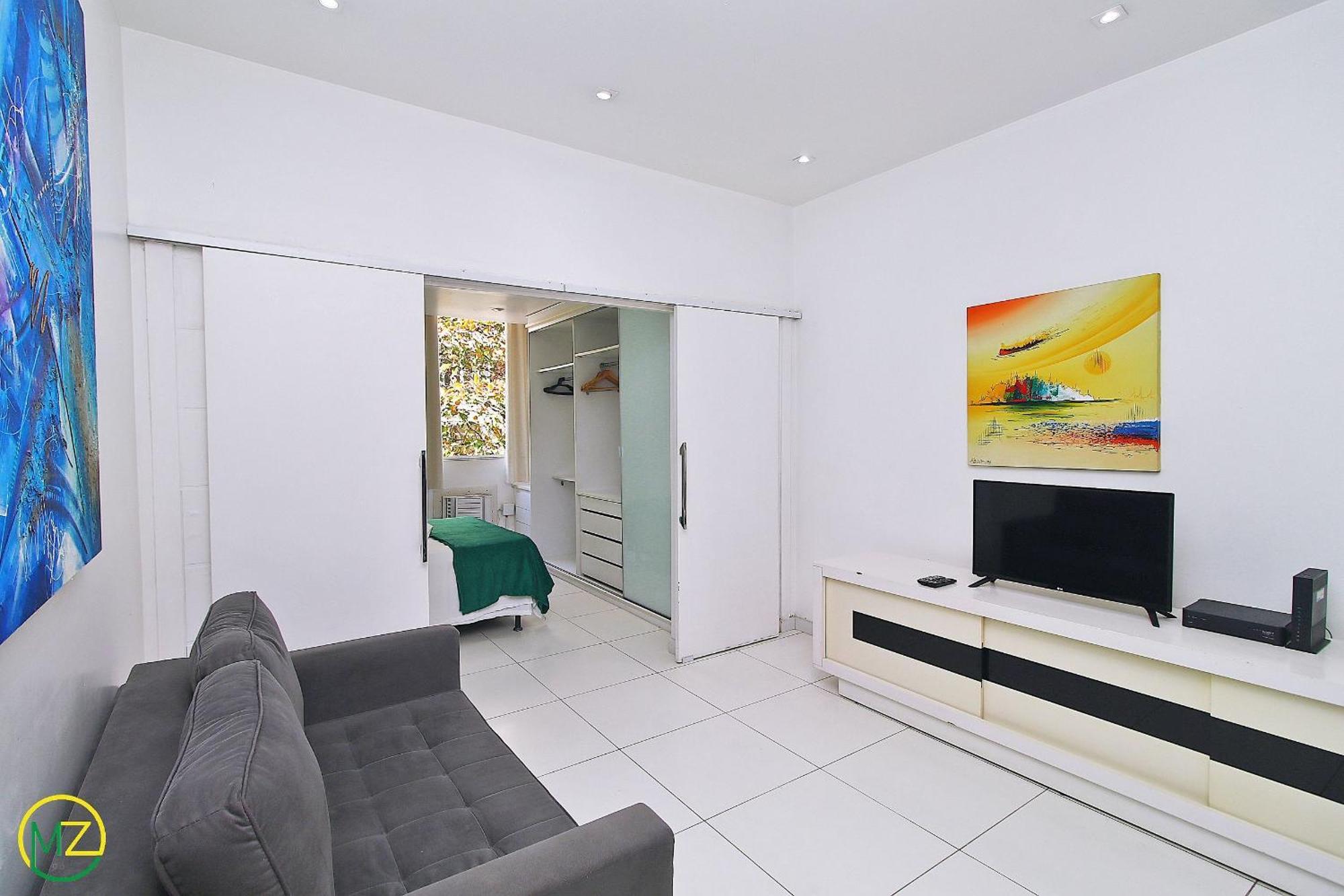 Studio Com Vista Lateral Para O Mar Em Copacabana Рио де Жанейро Екстериор снимка